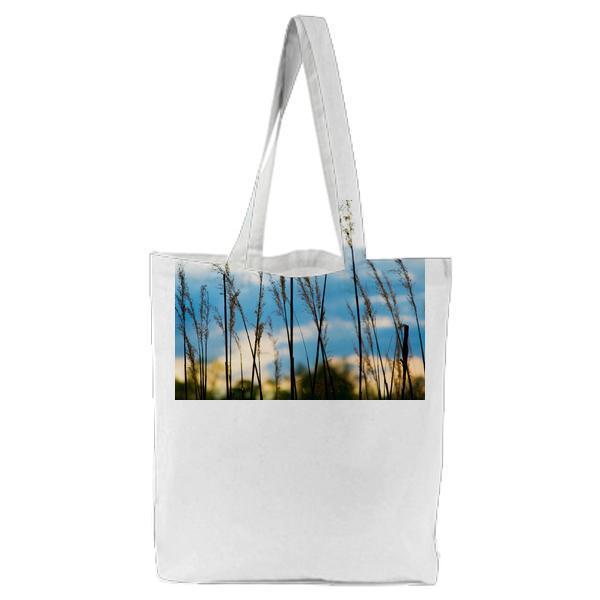 Close Up Image Of Grass During Daytime Tote Bag