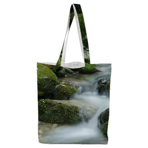 River In Time Lapse During Daytime Tote Bag