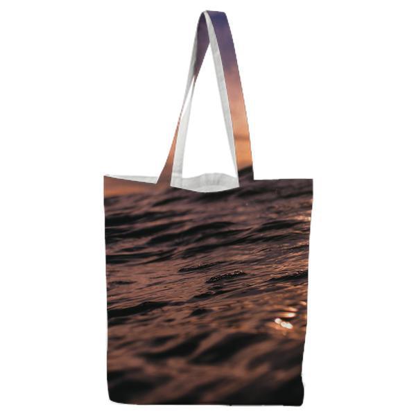 Sea Ocean Waves During Sunset Tote Bag