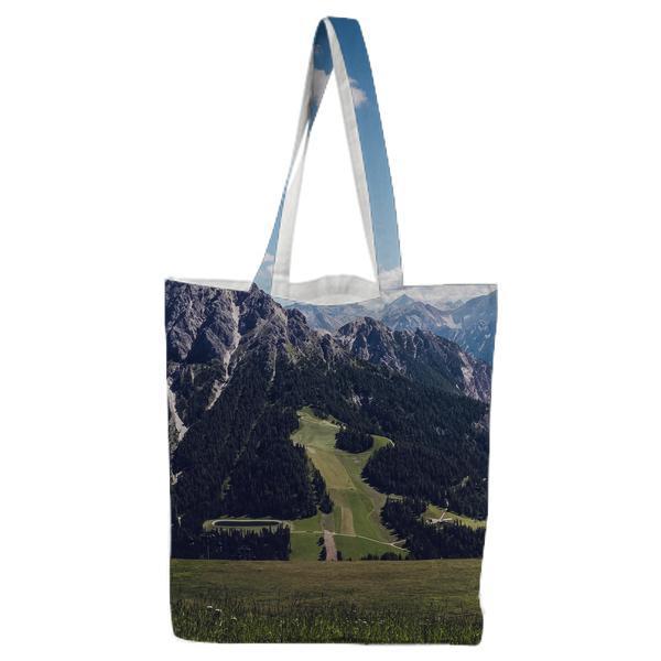 Landscape Photo Of Mountains During Daytime Tote Bag
