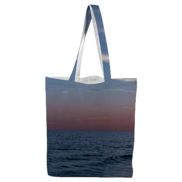 Calm Sea During Sunset Tote Bag