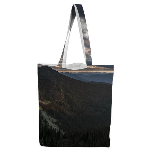 Green Mountain Fill With Tree During Daytime Tote Bag