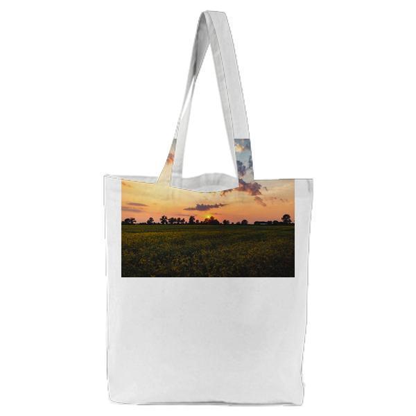 Nature Sky Sunset Clouds Tote Bag
