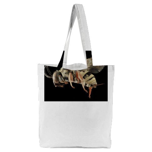 Nature Bee Insect Macro Tote Bag