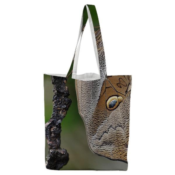 Nature Insect Macro Butterfly Tote Bag