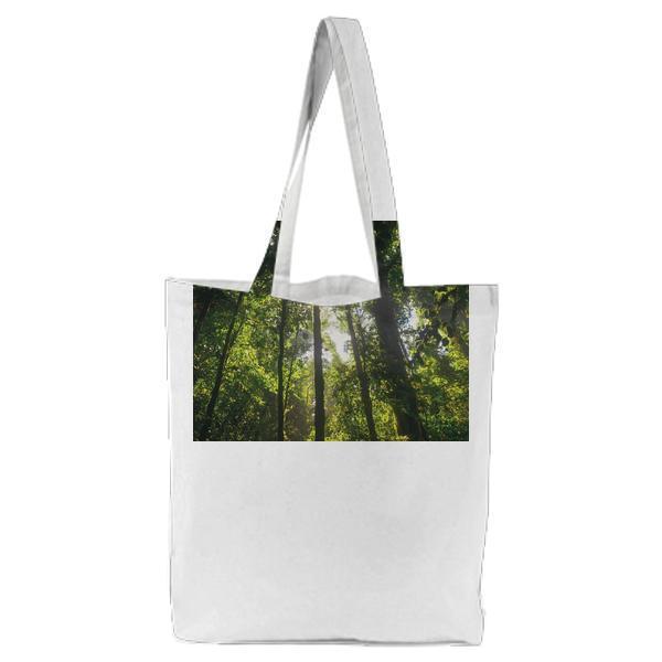 Wood Nature Sunny Forest Tote Bag