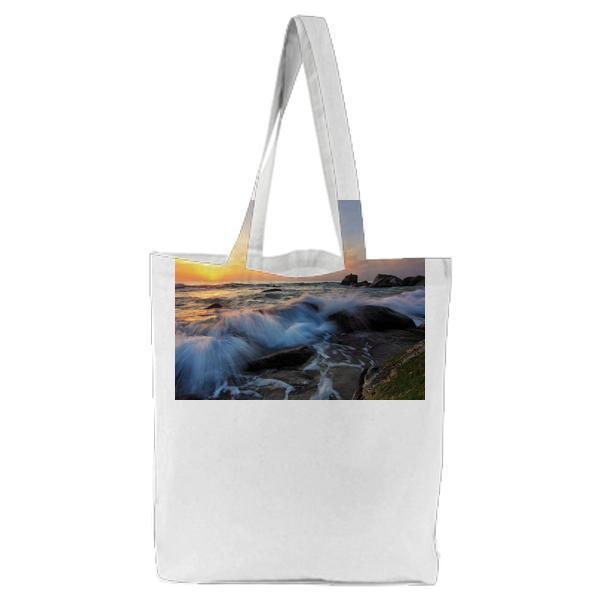Sea Dawn Landscape Nature Tote Bag