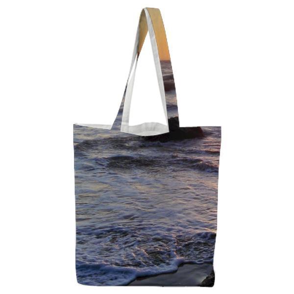 Ocean View During Sunset Tote Bag