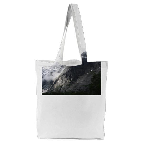 Photo Of Mountain During Daytime Tote Bag