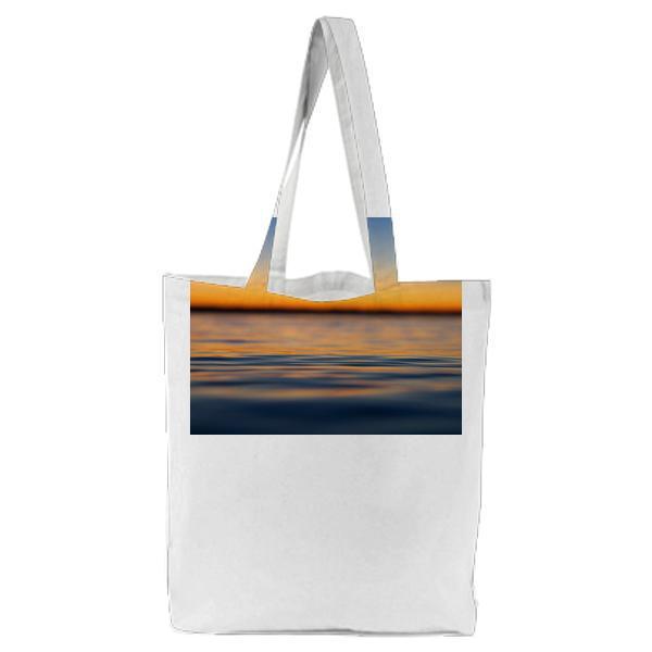 Calm Sea During Sunset Tote Bag