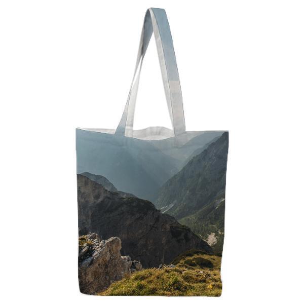 Mountains Under Blue Sky And White Clouds During Daytime Tote Bag