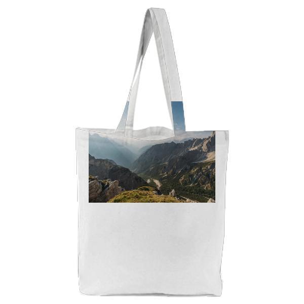 Mountains Under Blue Sky And White Clouds During Daytime Tote Bag