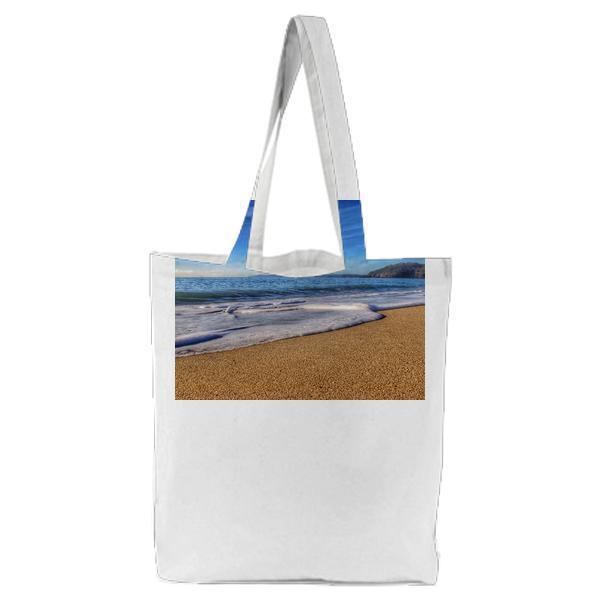 Sea Waves At Beach During Daytime Tote Bag