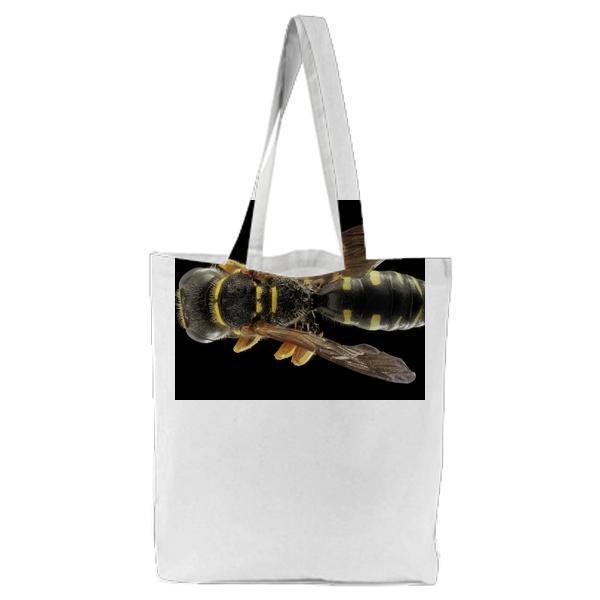 Nature Bee Insect Macro Tote Bag