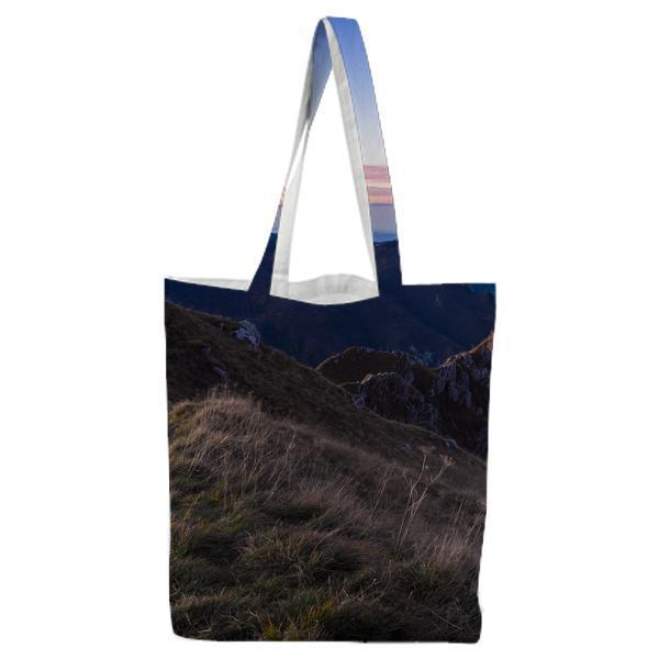 Landscape Photography Of Mountains During Daytime Tote Bag