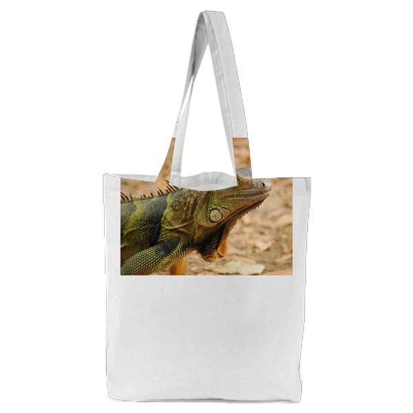 Nature Animal Reptile Iguana Tote Bag