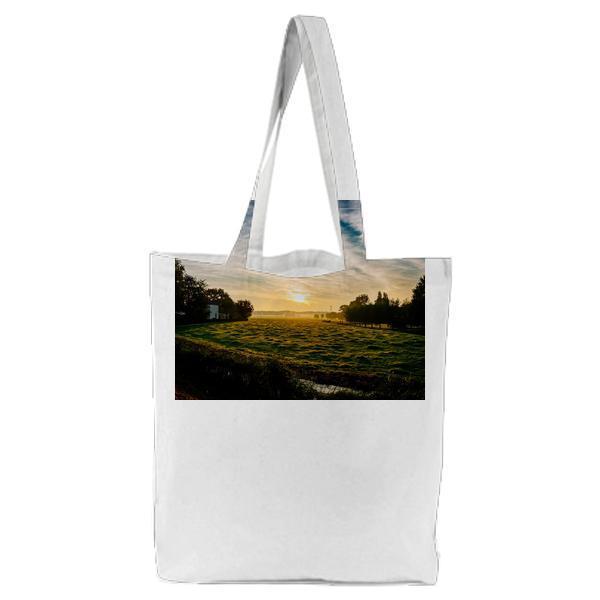Landscape Nature Sunset Sunrise Tote Bag