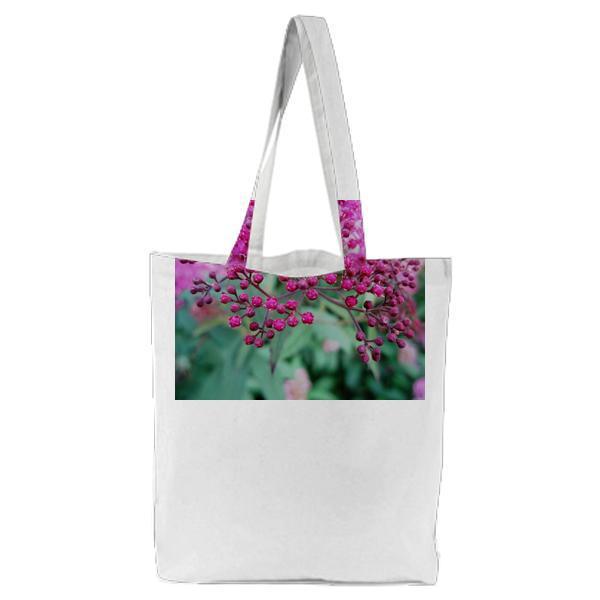Pink Flowers Tote Bag