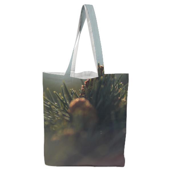 Yellow And Green Flower Plant During In Macro Photography Tote Bag