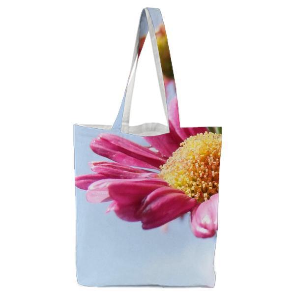 Pink Long And Layered Petaled Flower During Daytime Tote Bag
