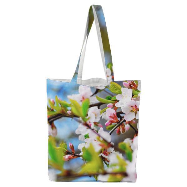 White Petal Flowering Plant Tote Bag