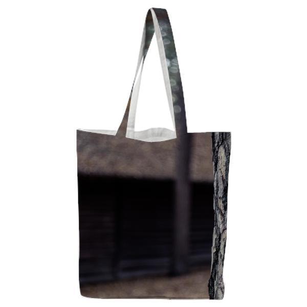 CloseUp Photo Of Tree Trunk In Forest Tote Bag