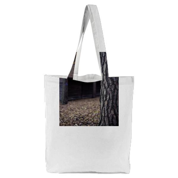 CloseUp Photo Of Tree Trunk In Forest Tote Bag
