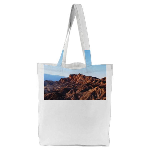 Brown Mountain Under Blue Sky At Daytime Tote Bag