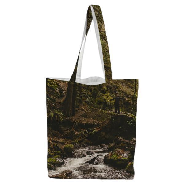Scenic View Of Forest Tote Bag