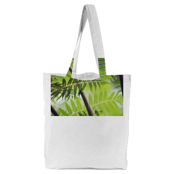 Green Leaf During Daytime Tote Bag