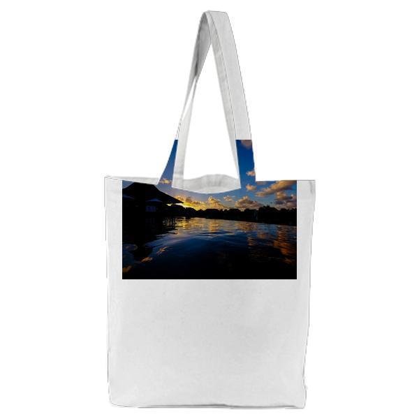 Dawn Nature Sky Sunset Tote Bag