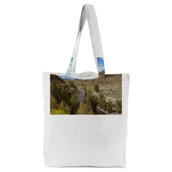 Park With Green Leaf Trees Lake During Daytime Tote Bag
