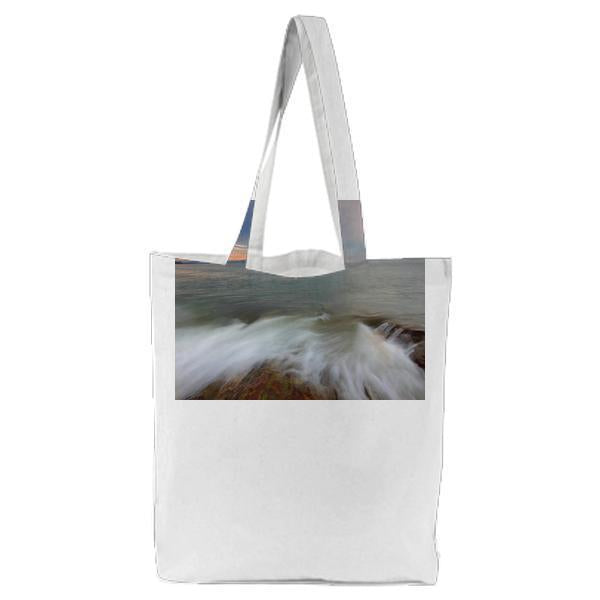 Scenic View Of Cloudscape During Sunset Tote Bag