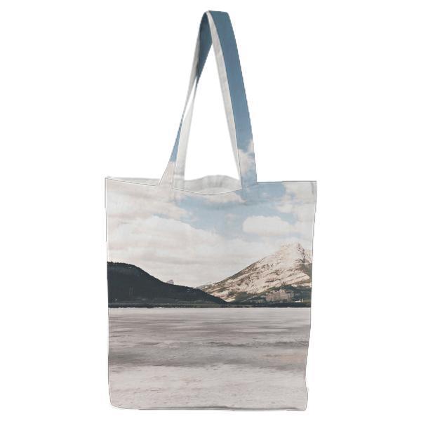 White Brown Mountain Under White Cloud And Blue Sky During Daytime Tote Bag