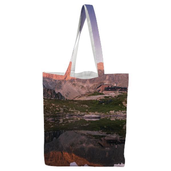 Landscape Mountains Nature Sunset Tote Bag