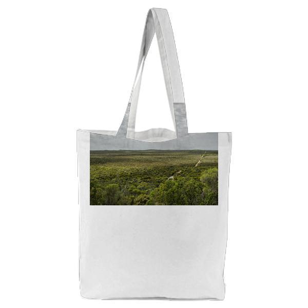 Nature Clouds Forest Trees Tote Bag