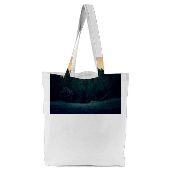 Dawn Nature Sunset Night Tote Bag
