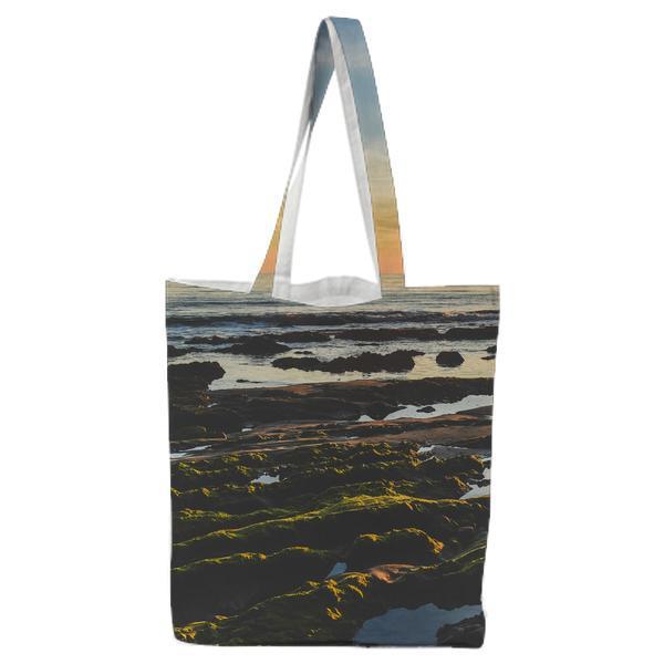 Sea Nature Sunset Beach Tote Bag