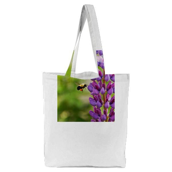 Nature Flying Summer Purple Tote Bag