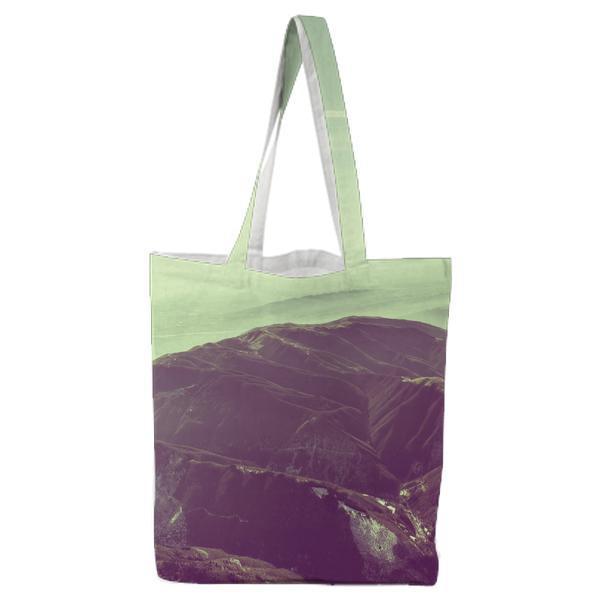 Mountains During Daytime And White Cloudy Sky Tote Bag