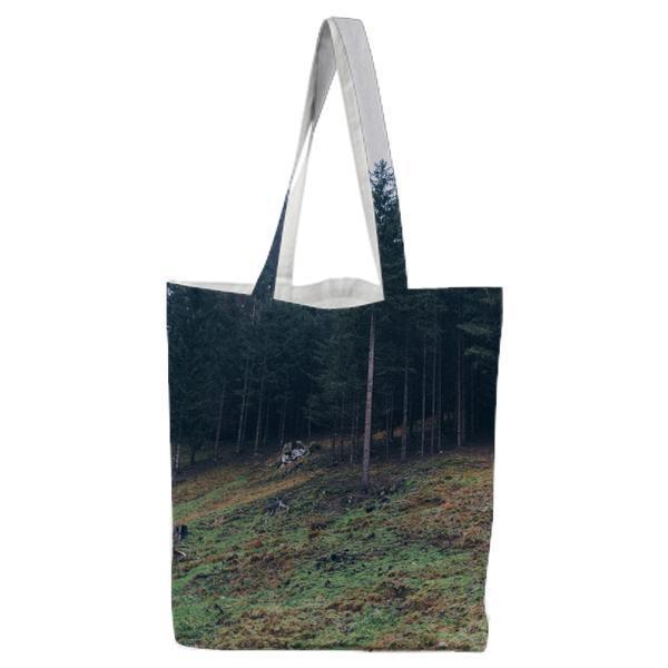 Green Tall Trees During Daytime Tote Bag