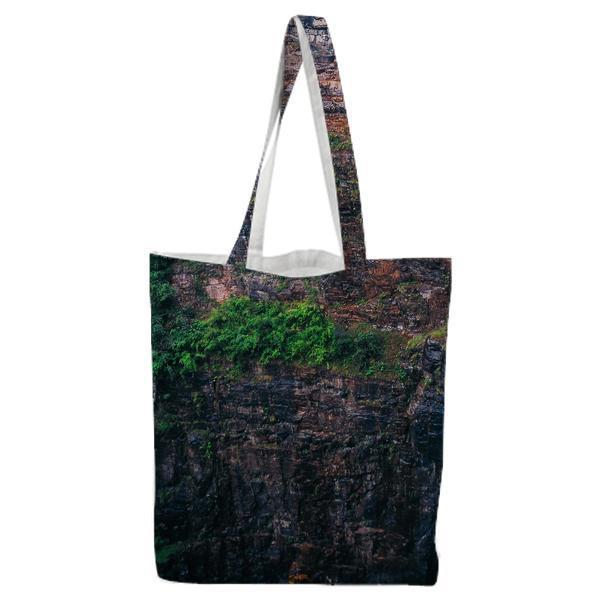 Water Falls During Daytime Tote Bag