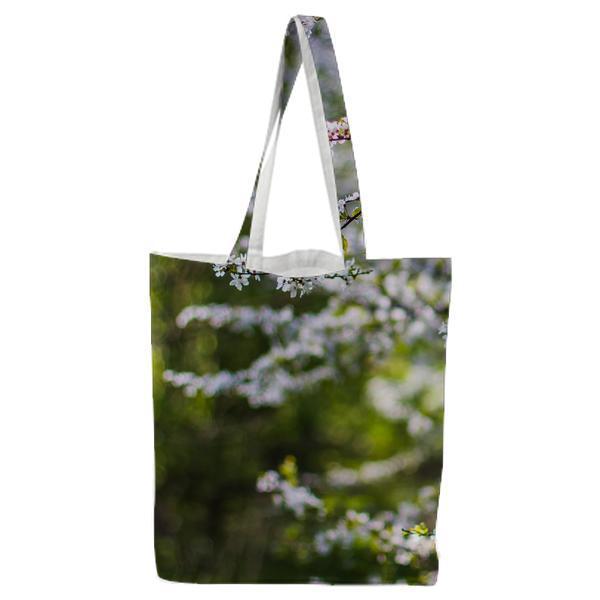 White And Green Flowers During Daytime Tote Bag