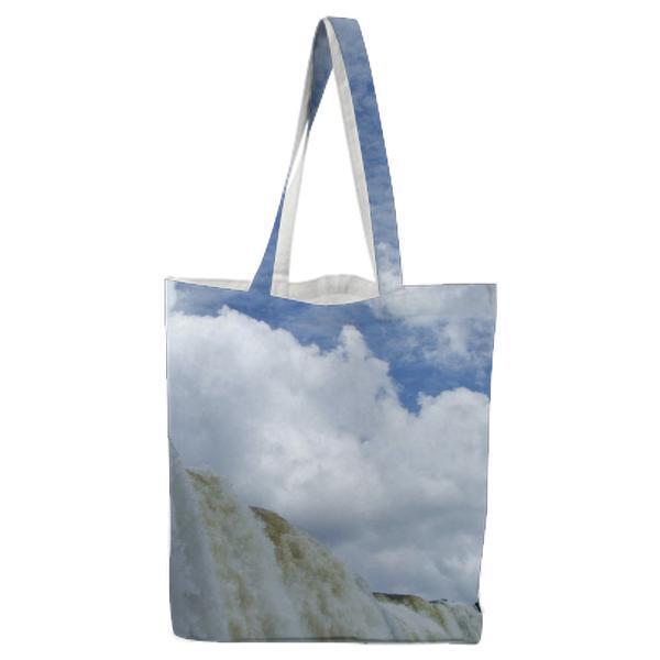 Waterfalls Under Blue Sky With White Clouds During Daytime Tote Bag