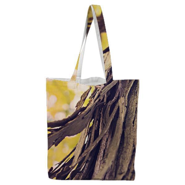 Nature Forest Tree Bark Tote Bag