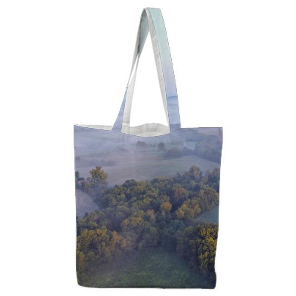 Aerial View Of Green Trees During Daytime Tote Bag