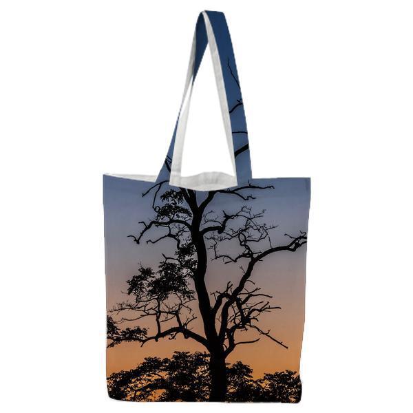 Nature Sunset Sunrise Silhouette Tote Bag