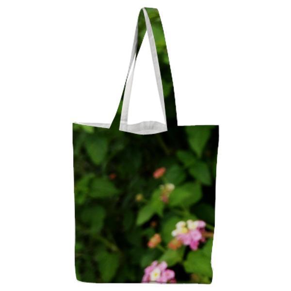 Yellow White And Pink Petaled Flower Tote Bag