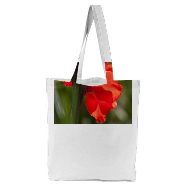 Red Flowerss Tote Bag