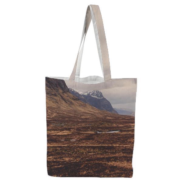 Mountain Under Cloudy Sky At Daytime Tote Bag